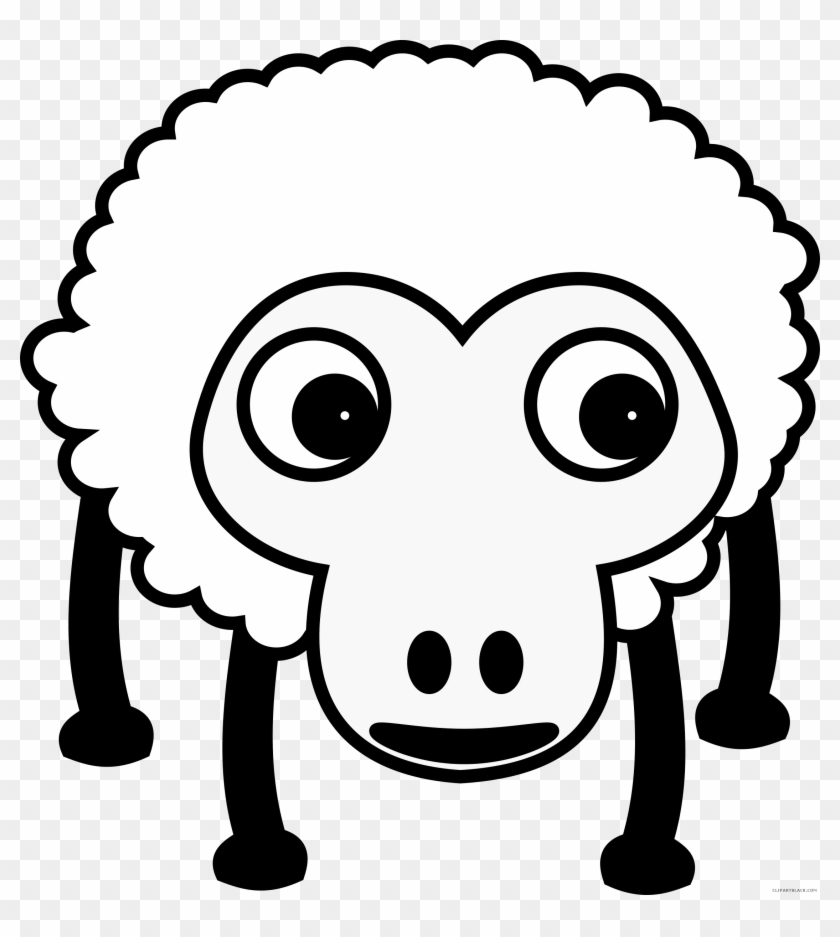 Sheep Clipart, Vector Clip Art Online, Royalty Free - การ์ตูน สี ขาว Png #60266