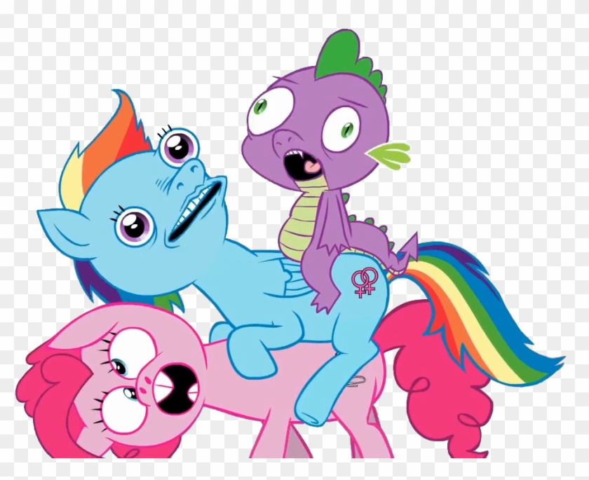 Mov, Animated, Pinkie Pie, Rainbow Dash, Safe, Spike - Pony Mov Rainbow Dash Gif #60304