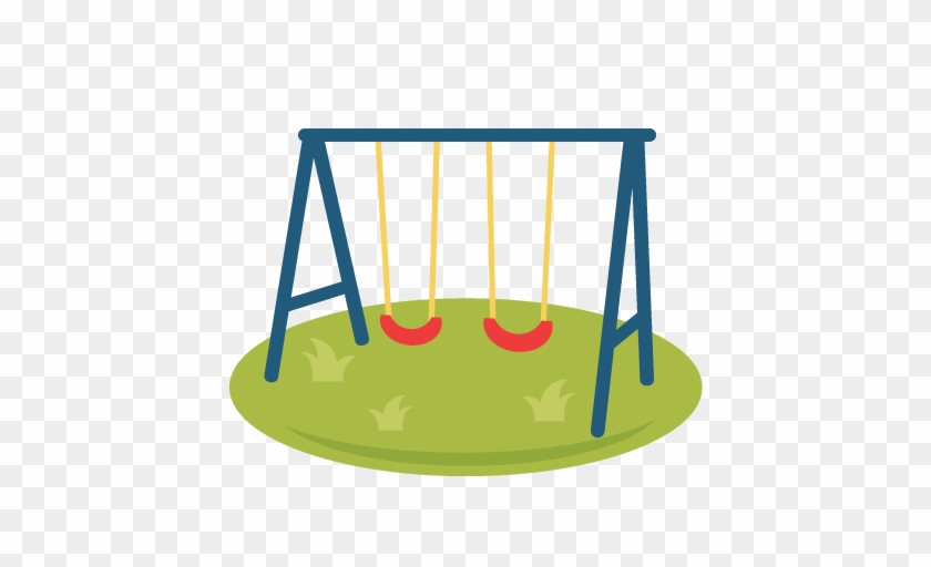 Playground Swings Svg Scrapbook Cut File Cute Clipart - Playground Clipart #60321