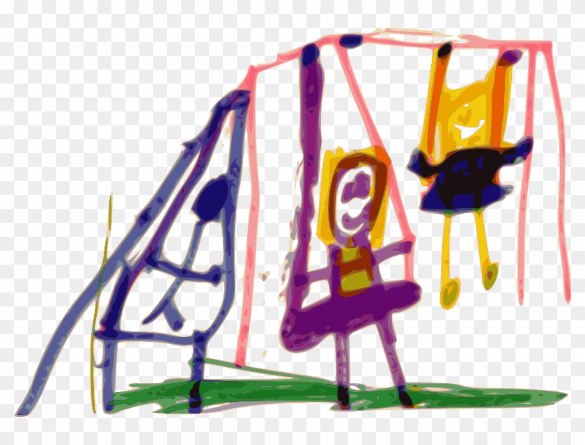 Free Kindergarten Art Swing - Clip Art #60346