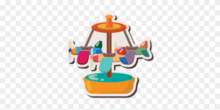 Cartoon Playground Stickers - Carousel #60355