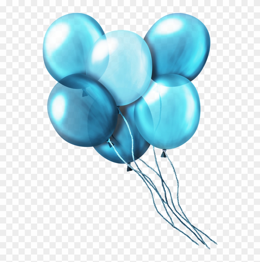 Cards - Blue Balloons With Transparent Background #60379