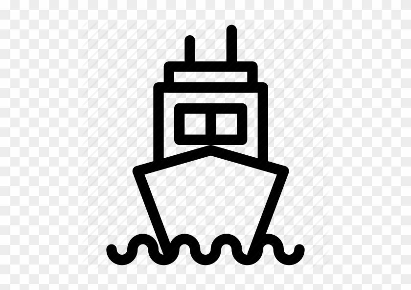 Cruise Ship Outline - Ship Icon Outline #60421