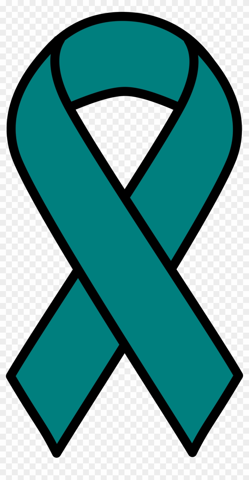 Ravishing Ovarian Cancer Ribbon Clip Art Clipart Teal - Ovarian Cancer Ribbon Clip Art #60452