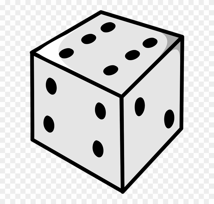 Cube Clipart Dice - Line Drawing Of Dice #60476