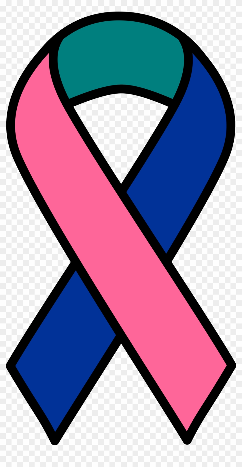 Clipart Thyroid Cancer Ribbon Alive Logo Clip Art Qualified - Thyroid Cancer Ribbon Color #60486