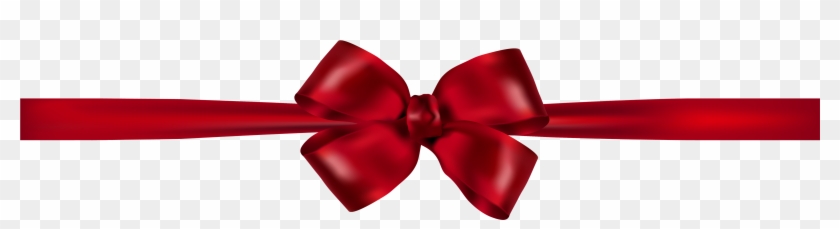 Beautiful Dark Red Ribbon Png Clipart - Fita Com Laço Vermelho Png #60563