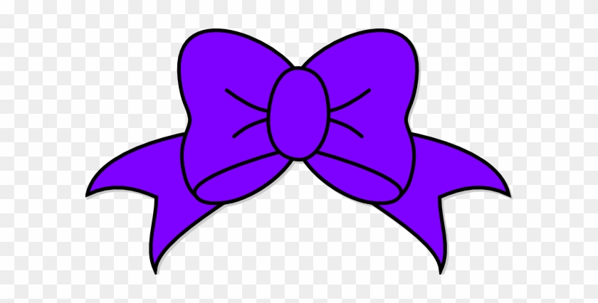 Purple Ribbon Clipart - Purple Bow Clipart #60565
