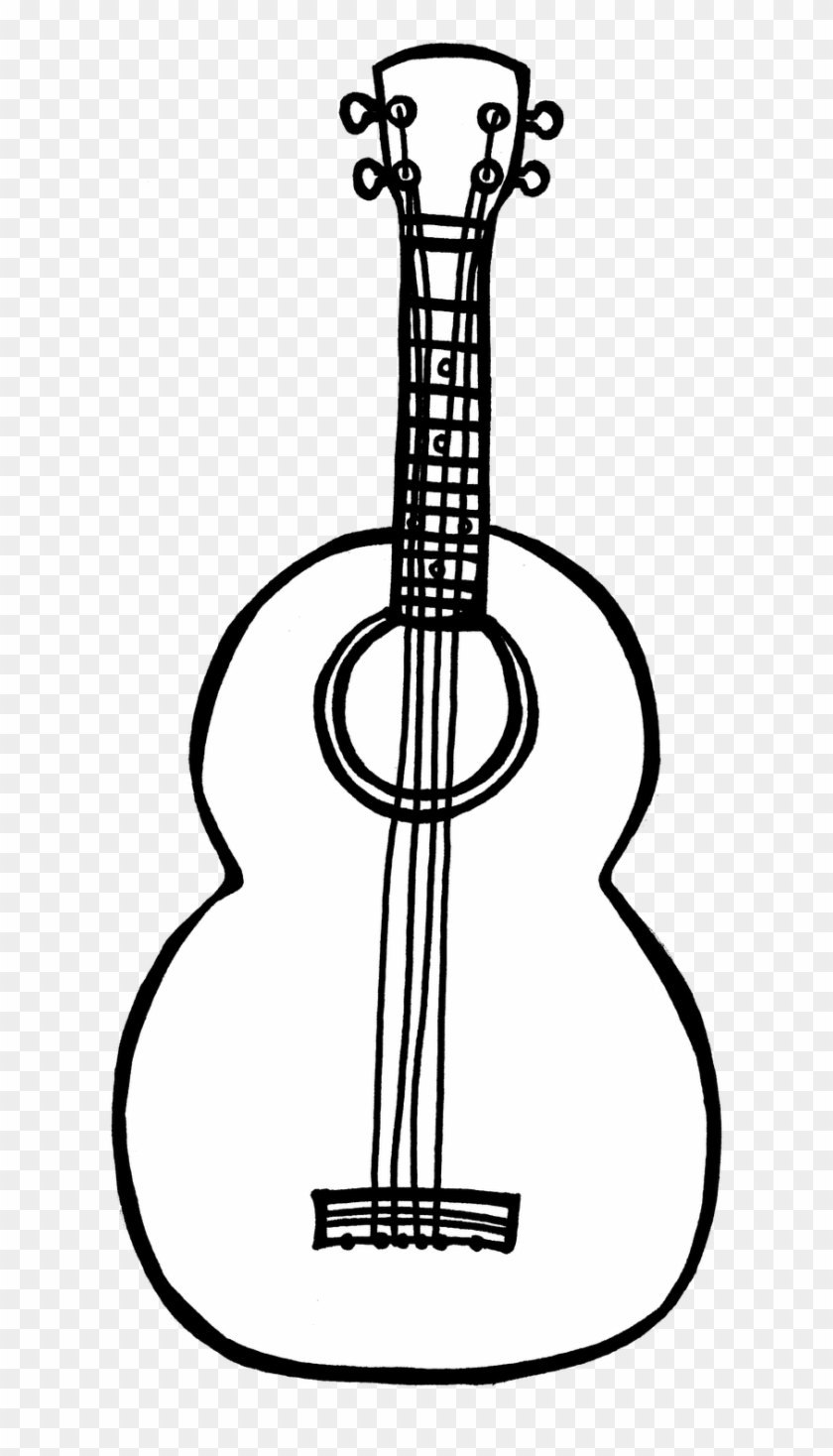 Sense - Of - Hearing - Clipart - Ukelele Clipart Black And White #60649