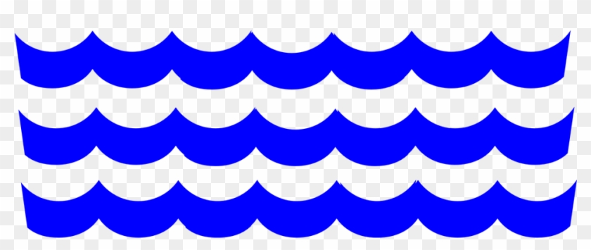 Waves Blue Pattern Water - Clipart Water Waves Transparent Background #60654