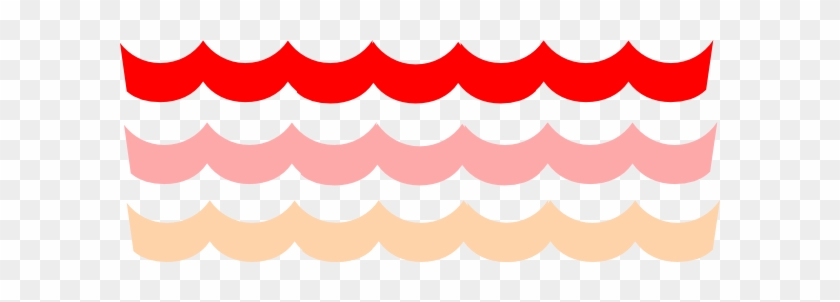 Wave Pattern Red Clip Art - Wave Border Clip Art #60737