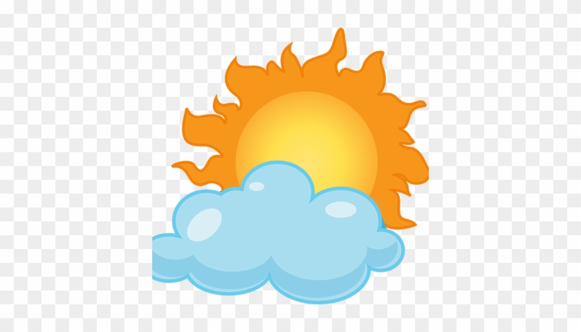 Cloudy Weather Clipart - Happy Sun #60936