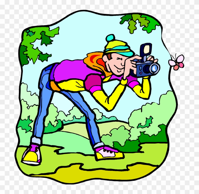 Free Outdoor Activities Clipart - Taking Photos Clip Art #60946