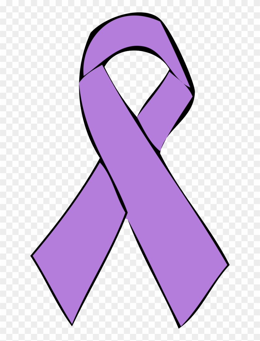 Purple Cancer Ribbon Clip Art - Hodgkin's Lymphoma Ribbon Png #60961