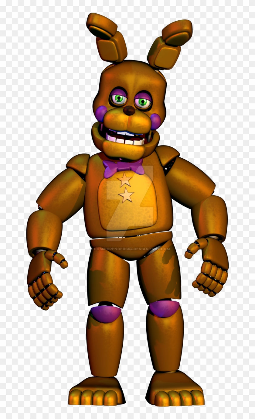 Cosmicrenders64 143 20 Rockstar Springbonnie By Cosmicrenders64 - Fnaf Rockstar Spring Bonnie #308070