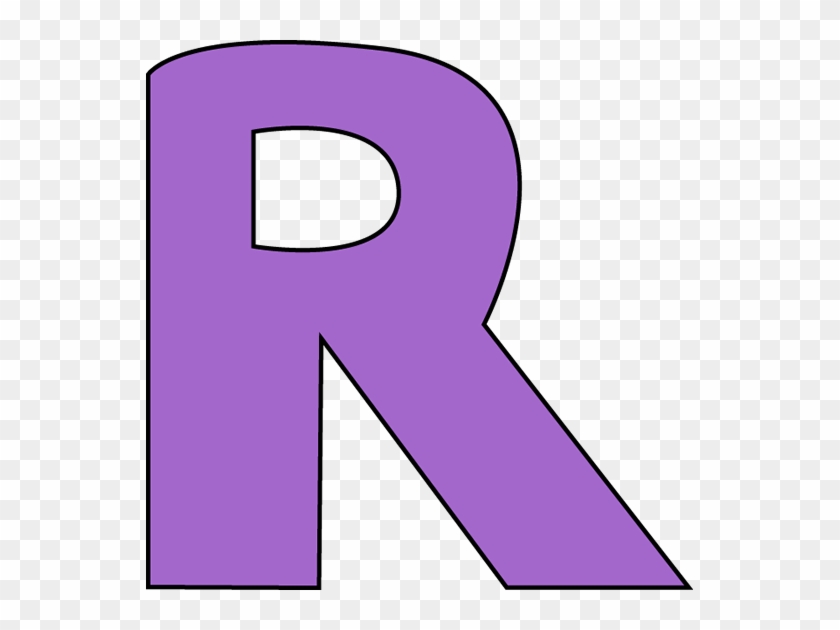 Purple Letter R Clip Art - Letter R Clip Art #308092
