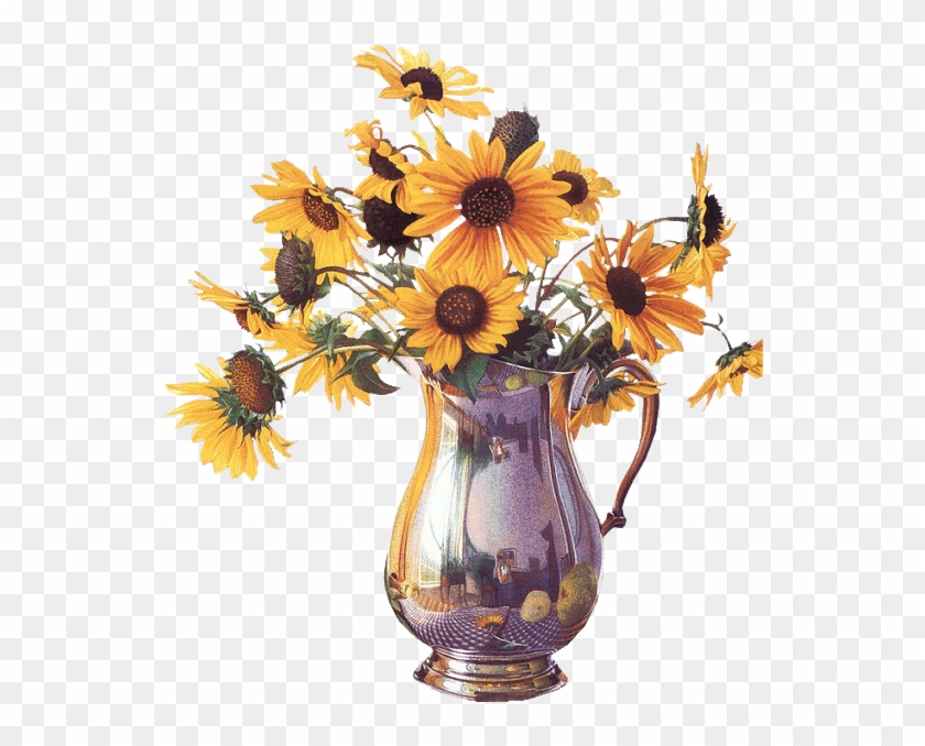 Common Sunflower Flower Bouquet Clip Art - Common Sunflower Flower Bouquet Clip Art #308198