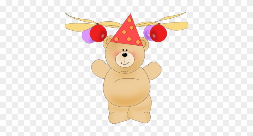 Birthday Party Bear - Birthday Bear Clip Art #308130