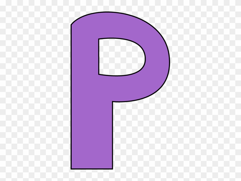 Purple Letter P Clip Art Image Large Purple Capital - Letter P Clipart #308168