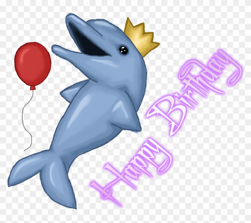 Dolphin Clipart Birthday - Dolphin Birthday Clip Art #308196