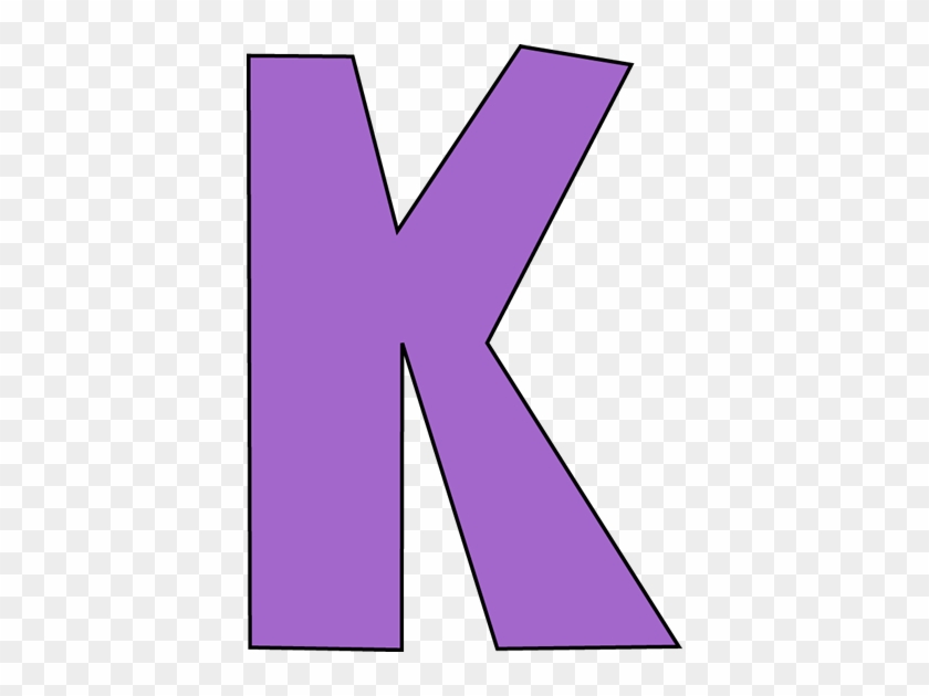 the letter k in purple