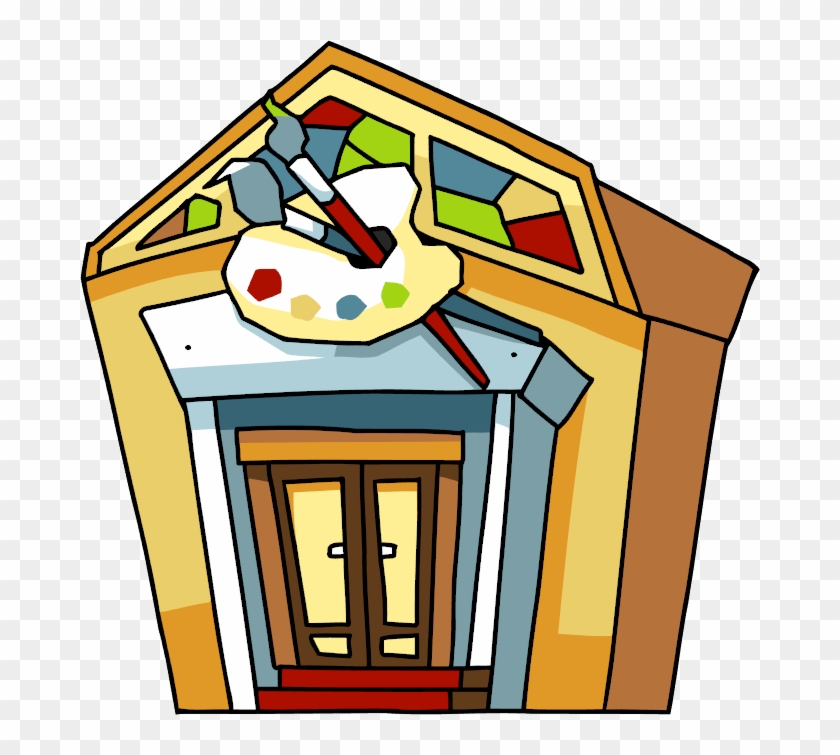 Museum Clipart Transparent - Cartoon Art Museum Png #308293