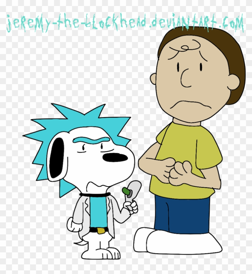 Snoopy And Charlie Brown As Rick And Morty By Jeremy - Rick Y Morty Snoopy #308322