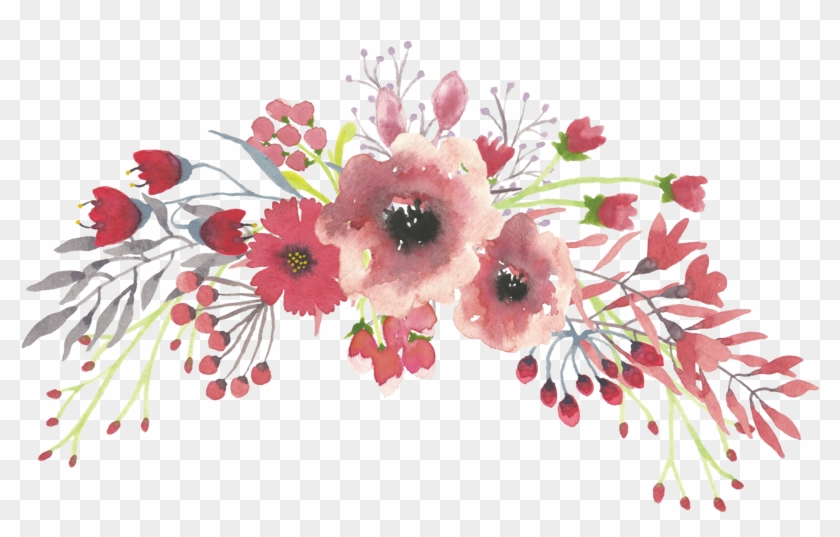 Com Wp Content Uploads 2017 02 Coral Spray Lollyslane - Watercolor Flowers Transparent Background - Free Transparent Png Clipart Images Download