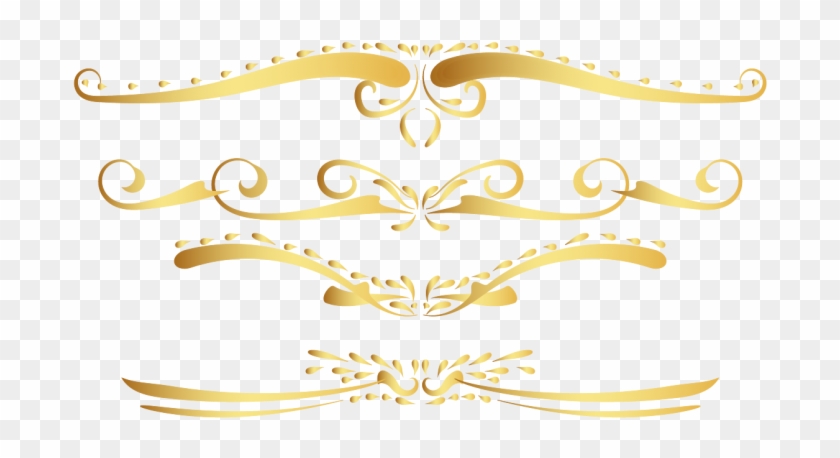 Gold Vintage Border Set 2 By Awire - Gold Vintage Border Set 2 By Awire #308348