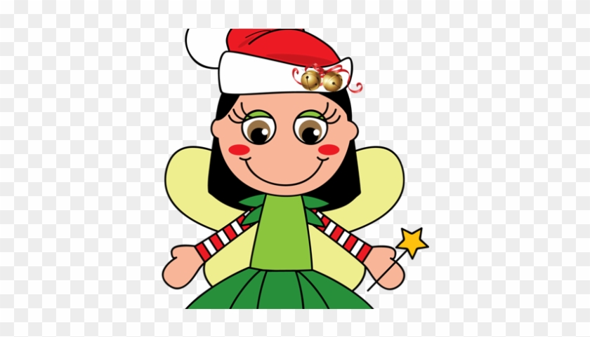 Christmas Fairies Clipart - Cartoon #308371