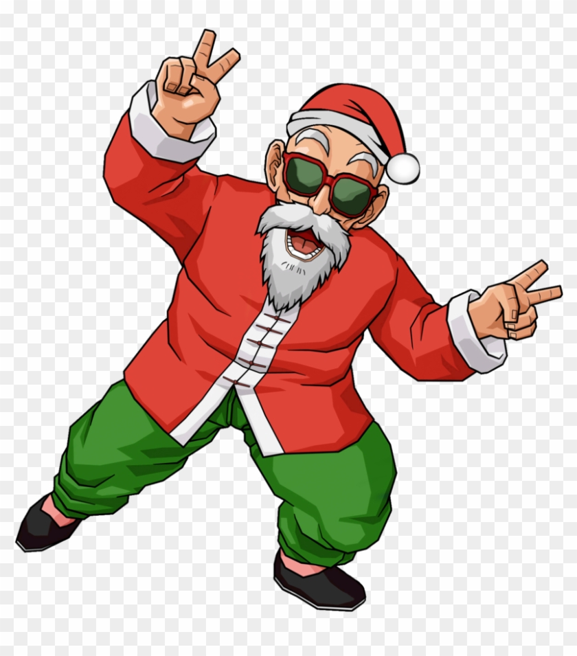 Christmas Time Master Roshi Edit By Justazag - Dragon Ball Z Master Roshi #308372