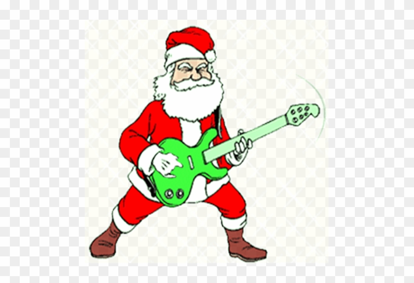 Santa Claus Rockero - Merry Christmas Gif With Music #308388