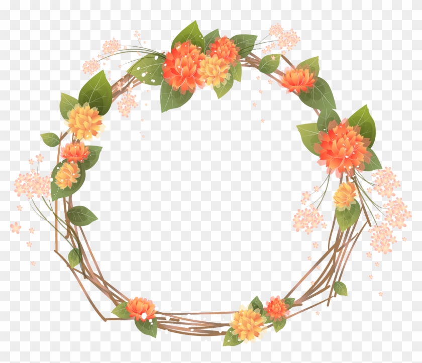 Wreath Clip Art Succulents Floral Borders Clipart By - Floral Frame Png Transparente #308483