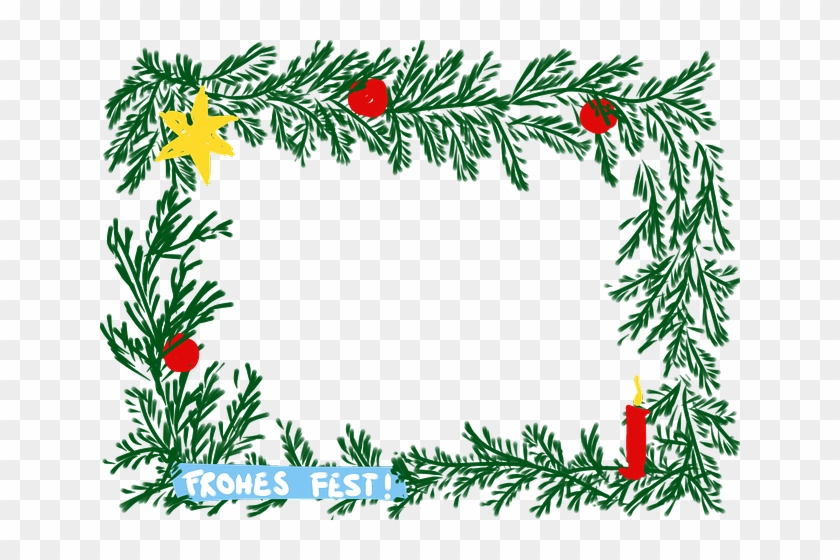 Frame, Cartoon, Xmas, Christmas, Branches, Happy - กรอบ รูป ค ริ สมาส #308485