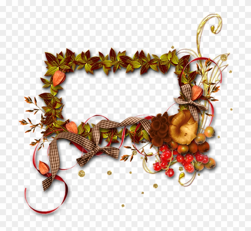 Autumn, Frame, Photo Frame, Transparent Background, - Transparent Background Bingkai Logo Gold Png #308531