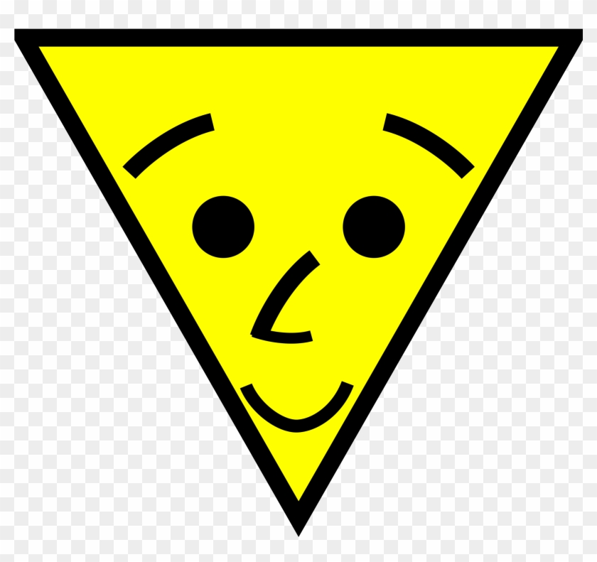 Smileys Clipart Triangle - Triangle Face Clip Art #308557