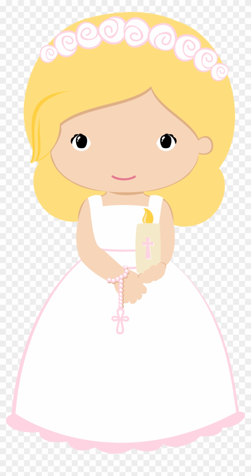 Girls In Pink For Their First Communion - Gratis #308569
