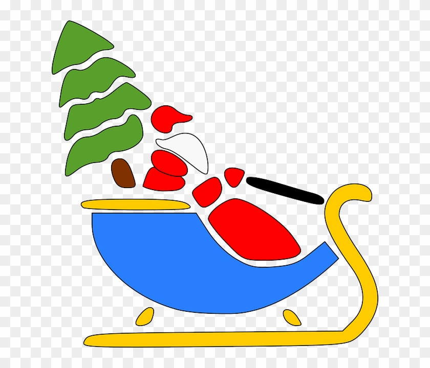 'tis The Season For Apoyando A Las Familias - Santa Sleigh And Reindeer #308588