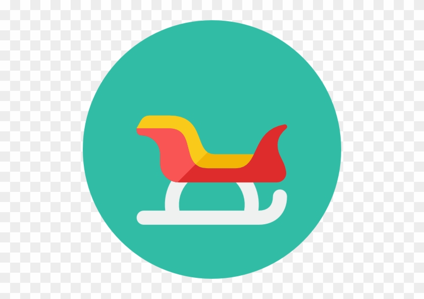 Santa Sled Icon - Santa Sleigh Icons #308614