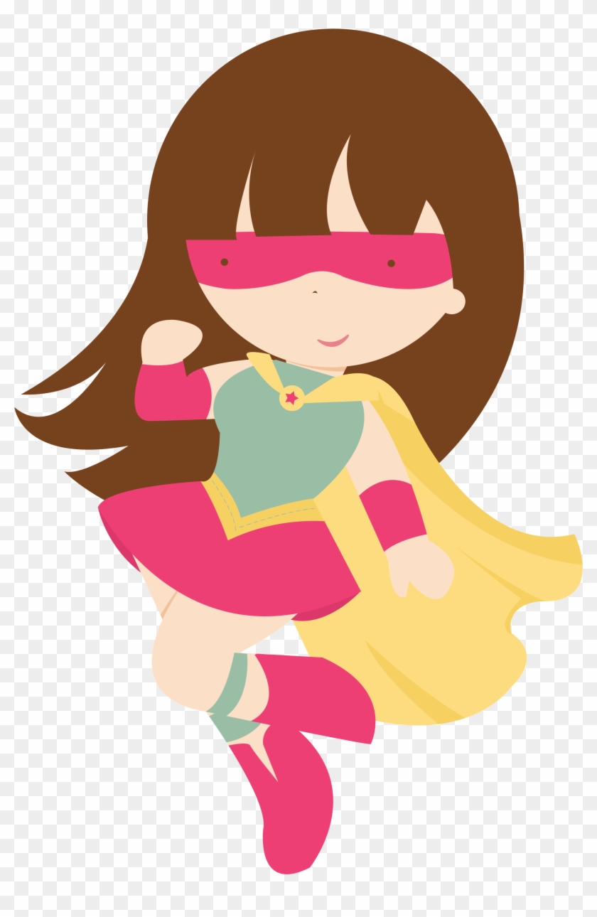 Clipartopia Supergirls 1 - Cute Girl Superhero Clipart #308648