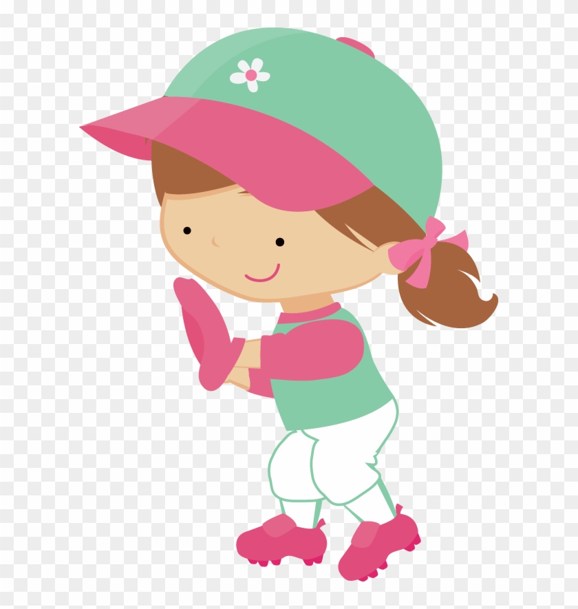 Say Hello - Baseball Girl Clipart #308650