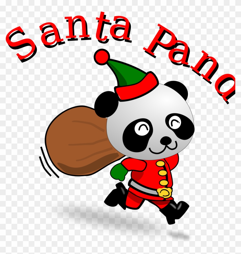 Santa Panda - Sankt-panda-weihnachten Karte #308739
