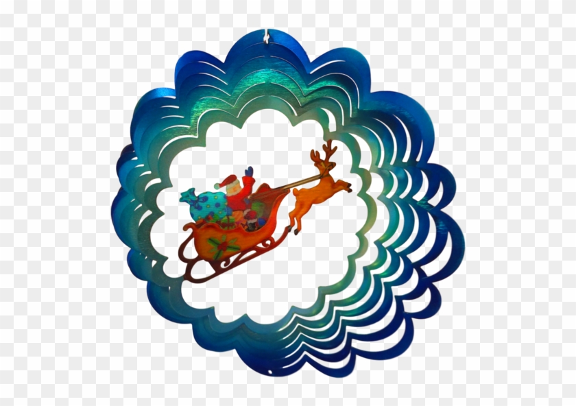 Christmas Santa's Sleigh Holiday Wind Spinner - Christmas: Santa's Sleigh #308783