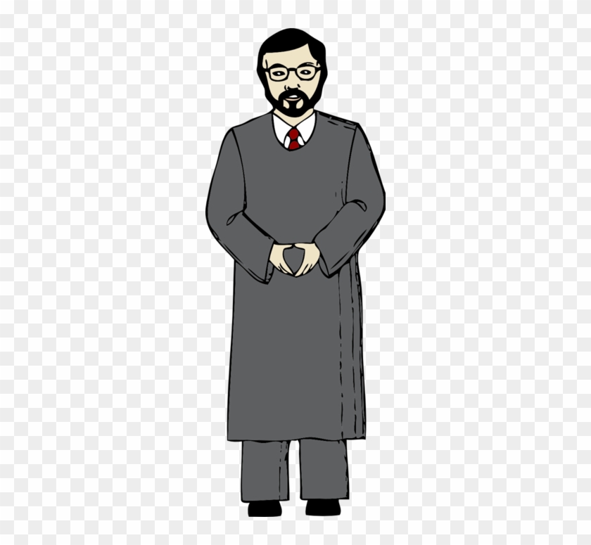 Man - Clipart - Judge Standing Clipart #308800