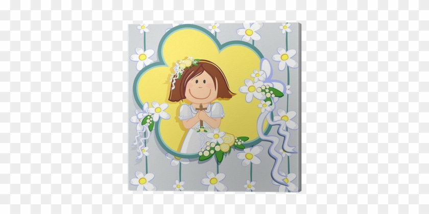 Quadro Em Tela Prima Comunione Bambina 1-first Communion - First Communion #308807