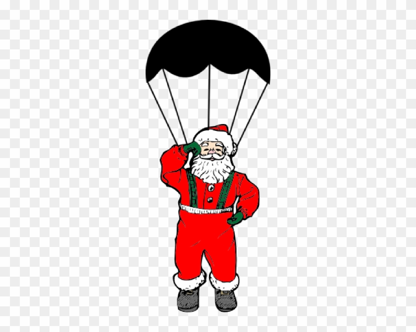 Santa Parachute Clipart #308853