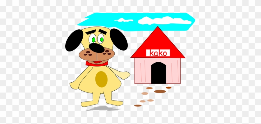 Casa Y Perro De Dibujos Animados - Drawing #308873