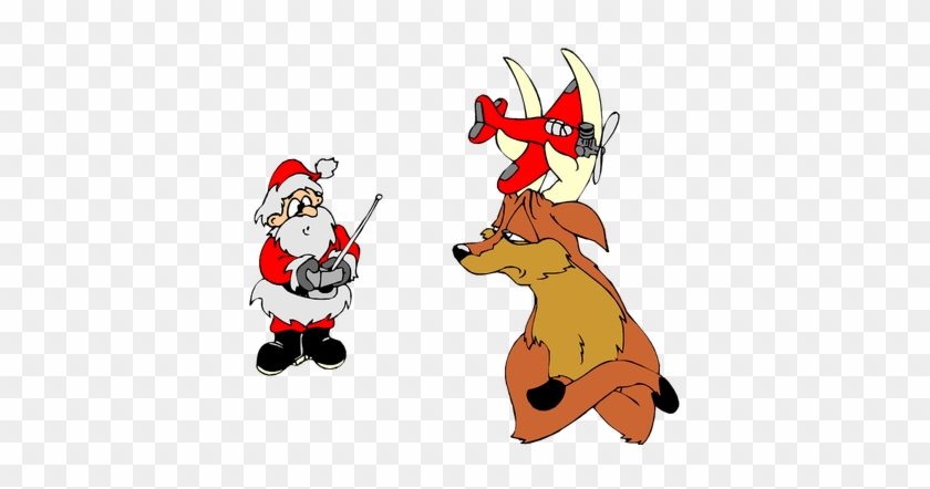 Funny Santa Christmas Image Reindeer Free Public Domain - English As A Second Or Foreign Language #308932