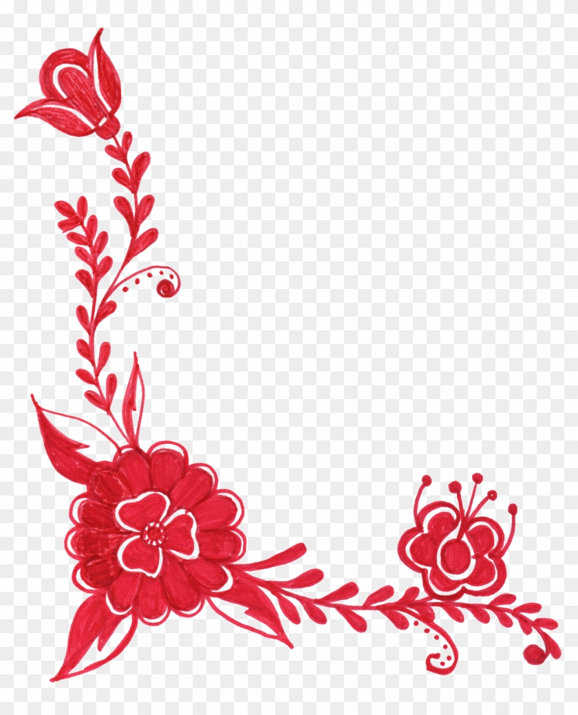 Free Download - Red Flowers Transparent #308984