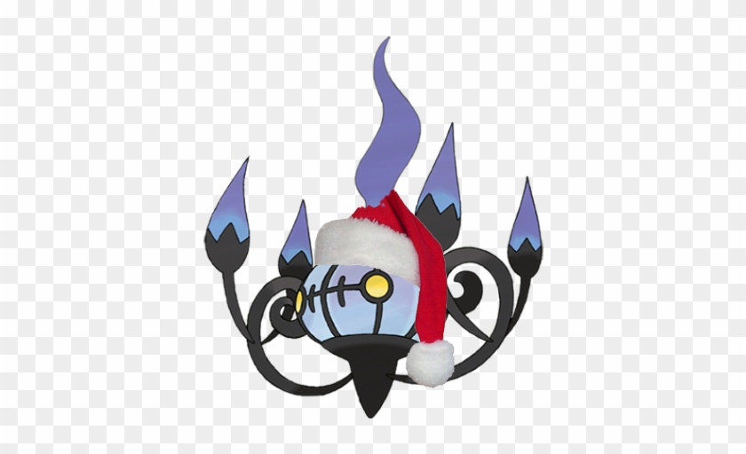 If Santa Ever Needs A Vacation, Chandelure Is Definitely - Ghost Type Pokemon Names #309060